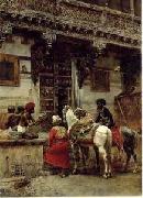 Arab or Arabic people and life. Orientalism oil paintings 197